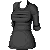 Black Long Sleeve Shirt Rolled Up F
