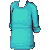 Blue Long Sleeve Shirt Rolled Up M