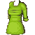 Green Long Sleeve Shirt Rolled Up F