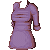 Purple Long Sleeve Shirt Rolled Up F