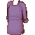 Purple Long Sleeve Shirt Rolled Up M