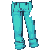 Blue Rolled Up Jeans M