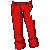 Dark Red Rolled Up Jeans M