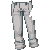 Gray Rolled Up Jeans M