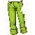 Green Rolled Up Jeans M