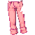 Pink Rolled Up Jeans M