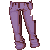 Purple Rolled Up Jeans F