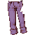Purple Rolled Up Jeans M