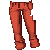 Red Rolled Up Jeans F