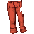 Red Rolled Up Jeans M