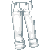 White Rolled Up Jeans M