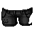 :3 Shorts Black F