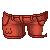 :3 Shorts Red F