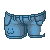 :3 Shorts Blue M