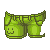 :3 Shorts Green M