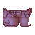 :3 Shorts Purple M