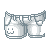 :3 Shorts White M