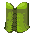 Clinched Corset Green M