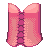 Clinched Corset Pink M