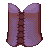 Clinched Corset Purple M