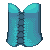 Clinched Corset Turquoise M