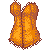 Vidorian Corset Orange F