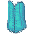 Vidorian Corset Turquoise M