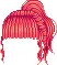 Curly High Tail Pink