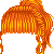 Curly High Tail Orange