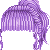 Curly High Tail Purple