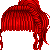 Curly High Tail Red