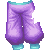 Empire Pants Purple M