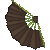 Paper Fan Brown Left
