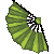 Paper Fan Green Left