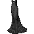 Fishtail Dress Black