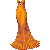 Fishtail Dress Orange