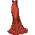 Fishtail Dress Red