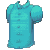 Fitted Blouse Turquoise M