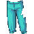 Gentleman Pants Turquoise M