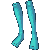 Gentleman Stockings Turquoise F