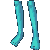 Gentleman Stockings Turquoise M