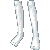 Gentleman Stockings White M