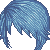 Layered Short Hairstyle Blue
