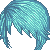 Layered Short Hairstyle Turquoise