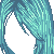 Shag Hairstyle Turquoise