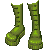 Large Boots Green M