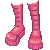 Large Boots Pink F