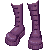 Large Boots Purple M