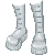 Large Boots White F