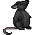Mouse on my Head Black